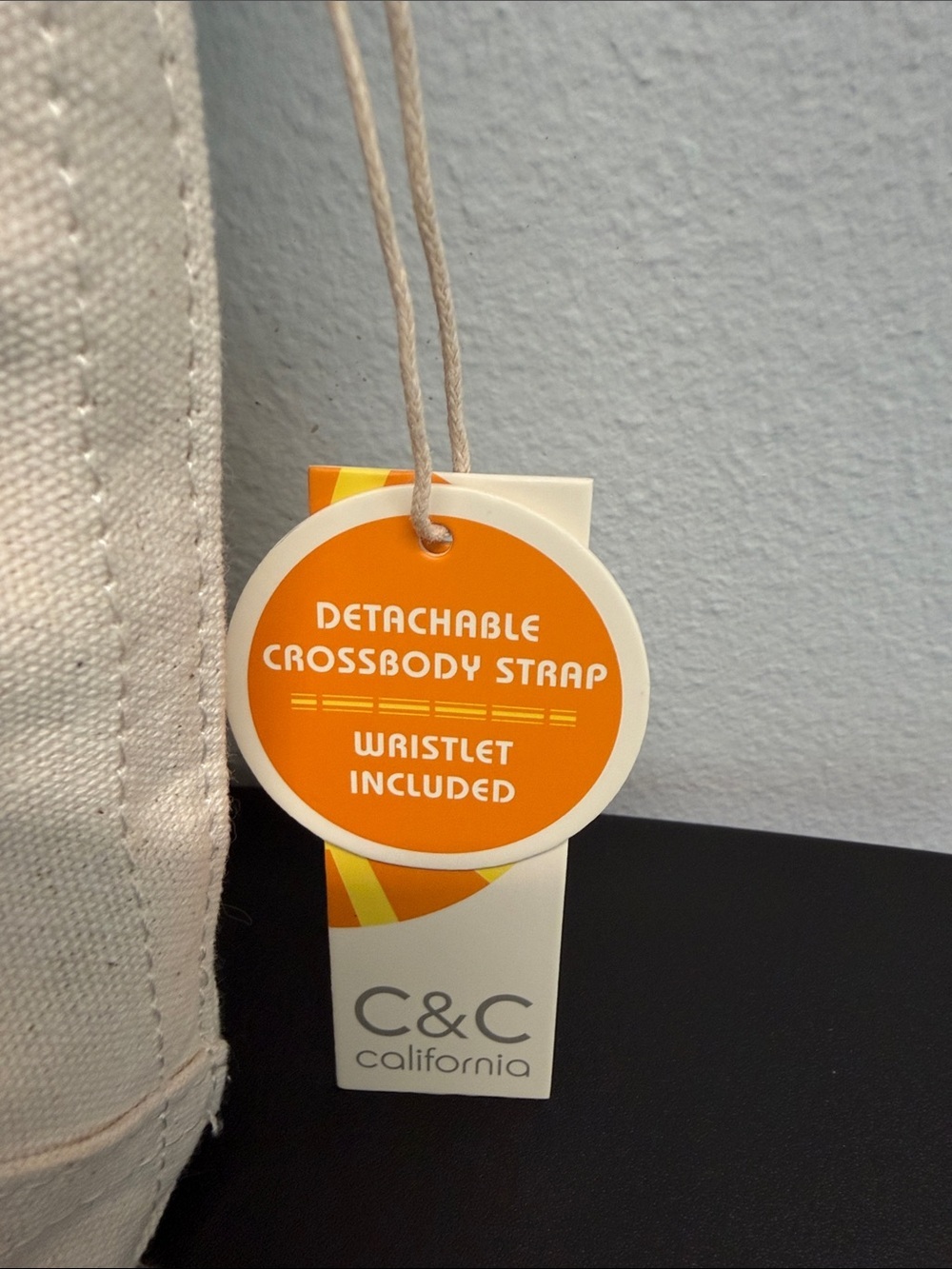 C&C California | Mini Canvas Tote w/ Wristlet, Bag Charm & Crossbody Strap ๐ - Picture 3 of 10